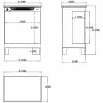Ηλεκτρικό Τζάκι LED Tower 46x30.5x59.6