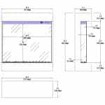 Ηλεκτρικό Κρεμαστό Τζάκι Τοίχου 73x24x83