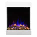 Ηλεκτρικό Κρεμαστό Τζάκι Τοίχου Λευκό 73x24x83