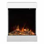 Ηλεκτρικό Κρεμαστό Τζάκι Τοίχου Λευκό 73x24x83