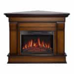 Έπιπλο με ηλεκτρικό Τζάκι Γωνιακό σε Καρυδί 110x70x90