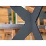 Σετ Τραπεζαρίας με 4 Καρέκλες Verto – Δρύς & Μαύρο 100x200