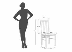 Σετ Τραπεζαρίας Belluno με 4 Καρέκλες – Από Φυσικό Ξύλο Πεύκης & Οξιάς 197×93×75.4