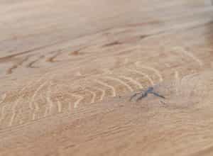 Σετ Τραπεζαρίας Gaia με 4 Καρέκλες Prato – Φυσικός Δρύς & Καφέ Δερμάτινο Κάθισμα 200×100×75