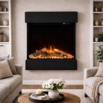 Ηλεκτρικό Κρεμαστό Τζάκι Τοίχου 73x24x83