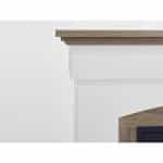 Έπιπλο με Ηλεκτρικό Τζάκι 98.5x30x90 Λευκό - Γκρι - Δρυς (Εφέ Πυρότουβλο)