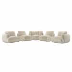 Γωνιακός Καναπές πολυμορφικός σε Κοτλε Μπεζ 285×285×83