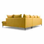 Γωνιακός Καναπές Αριστερής Πλευράς σε Καναρινί 306x227x80x90