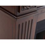 Έπιπλο με Ηλεκτρικό Τζάκι επένδυση Ξύλο σε απόχρωση καρυδι σκούρο 106x37x92.5
