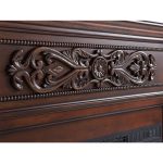 Έπιπλο με Ηλεκτρικό Τζάκι επένδυση Ξύλο σε απόχρωση καρυδι σκούρο 106x37x92.5