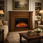 Έπιπλο με Ηλεκτρικό Τζάκι επένδυση Ξύλο 106x37x92.5