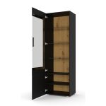 Σύνθετο Τηλεόρασης σε απόχρωση Oak Artisan & Μαύρο Ματ 271x43x190