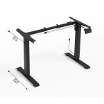 Ρυθμιζόμενο Γραφείο Sit–Stand BIMotion με Φυσικό Καπλαμά Δρυός 160×80×3