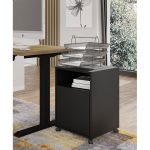 Ρυθμιζόμενο Γραφείο Sit–Stand με Φυσικό Καπλαμά Δρυός 140×70×3