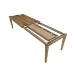  Επεκτεινόμενο Τραπέζι Τραπεζαρίας Granada Φυσική Δρυς 180–300×90×75