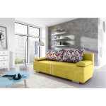 Διθέσιος Καναπές–Κρεβάτι σε Αston Yellow 200×93×85