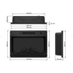 Έπιπλο με Ηλεκτρικό Τζάκι επένδυση Ξύλο 106x37x92.5 - Image 8