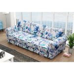 Τριθέσιος Καναπές–Κρεβάτι Floral 256×95×103
