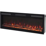 Εντοιχιζόμενο Ηλεκτρικό Τζάκι LED Majes pro με wifi 107x13x45.2