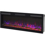 Εντοιχιζόμενο Ηλεκτρικό Τζάκι LED Majes pro με wifi 107x13x45.2