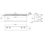 Εντοιχιζόμενο Ηλεκτρικό Τζάκι LED pro με wifi 120x20x39