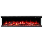 Εντοιχιζόμενο Ηλεκτρικό Τζάκι LED pro με wifi 120x20x39
