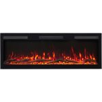 Εντοιχιζόμενο Ηλεκτρικό Τζάκι LED Majes pro με wifi 107x13x45.2