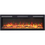 Εντοιχιζόμενο Ηλεκτρικό Τζάκι LED Majes pro με wifi 107x13x45.2