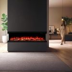 Εντοιχιζόμενο Ηλεκτρικό Τζάκι LED pro με wifi 80x20x39