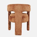 Σετ Τραπεζαρία με 4 Καρέκλες Ροτόντα Mid-Century Cinnamon Edition 127x127x76