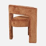 Σετ Τραπεζαρία με 4 Καρέκλες Ροτόντα Mid-Century Cinnamon Edition 127x127x76