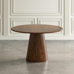 Σετ Τραπεζαρία με 4 Καρέκλες Ροτόντα Mid-Century 127x127x76