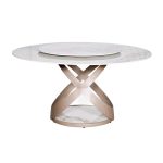Τραπεζαρία Ροτόντα με Περιστρεφόμενο Top – Rose Gold Edition 150x150x75