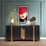 Μπουφές Black & Gold Icon 160x40x90