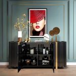 Μπουφές Black & Gold Icon 160x40x90