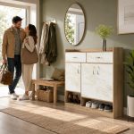 Παπουτσοθήκη με 2 Συρτάρια 3 Πόρτες & Ράφια 120x33x120