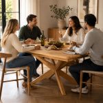 Τραπέζι Επεκτεινόμενο 160–210x95x77 με Μασίφ Ξύλο Βελανιδιάς