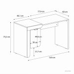 Γραφείο Εργασίας σε Χρώμα Sepet Oak - Λευκό 120x60x73.2