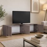 Έπιπλο Τηλεόρασης σε Μόκα Απόχρωση 180x32x45