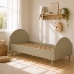 Παιδικό Κρεβάτι Boho σε απόχρωση Olive 120x200