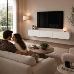 Κρεμαστό Έπιπλο Τηλεόρασης σε Απόχρωση Κασμίρ 240x36x34