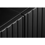 Σύνθεση Σαλονιού TV με LED σε Dąb Viking & Μαύρο Ματ 300x45x160