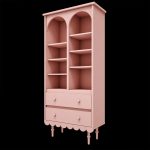 Παιδική Βιβλιοθήκη Large σε Απόχρωση Pink 84×37×183