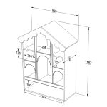 Παιδικό Κουκλόσπιτο σε Απόχρωση Olive 90×39×119