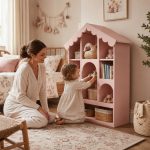 Παιδικό Κουκλόσπιτο σε Απόχρωση Pink 90×39×119