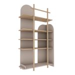 Στενή Παιδική Βιβλιοθήκη Bloom Cashmere / Oak 87×35×160
