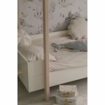 Παιδική Κουκέτα Basic White / Beech Wood 90×200