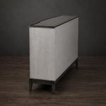 Μπουφές Γκρι με 3D Πρόσοψη & Χρυσές Λεπτομέρειες 152×42×92