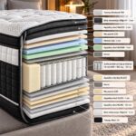 Διπλό Ανατομικό Στρώμα με Double Pocket MemoryGel & Pillowtop 160×200 cm