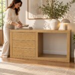 Μπουφές MDF Δρυς 153x55x80